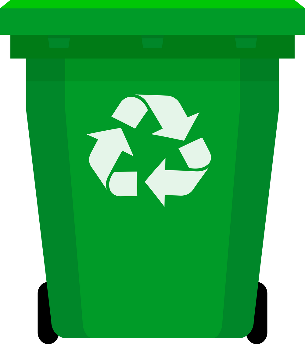 Trash Can Flat Icon